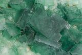 Green Fluorescent Cubic Fluorite Crystals - Madagascar #361318-1